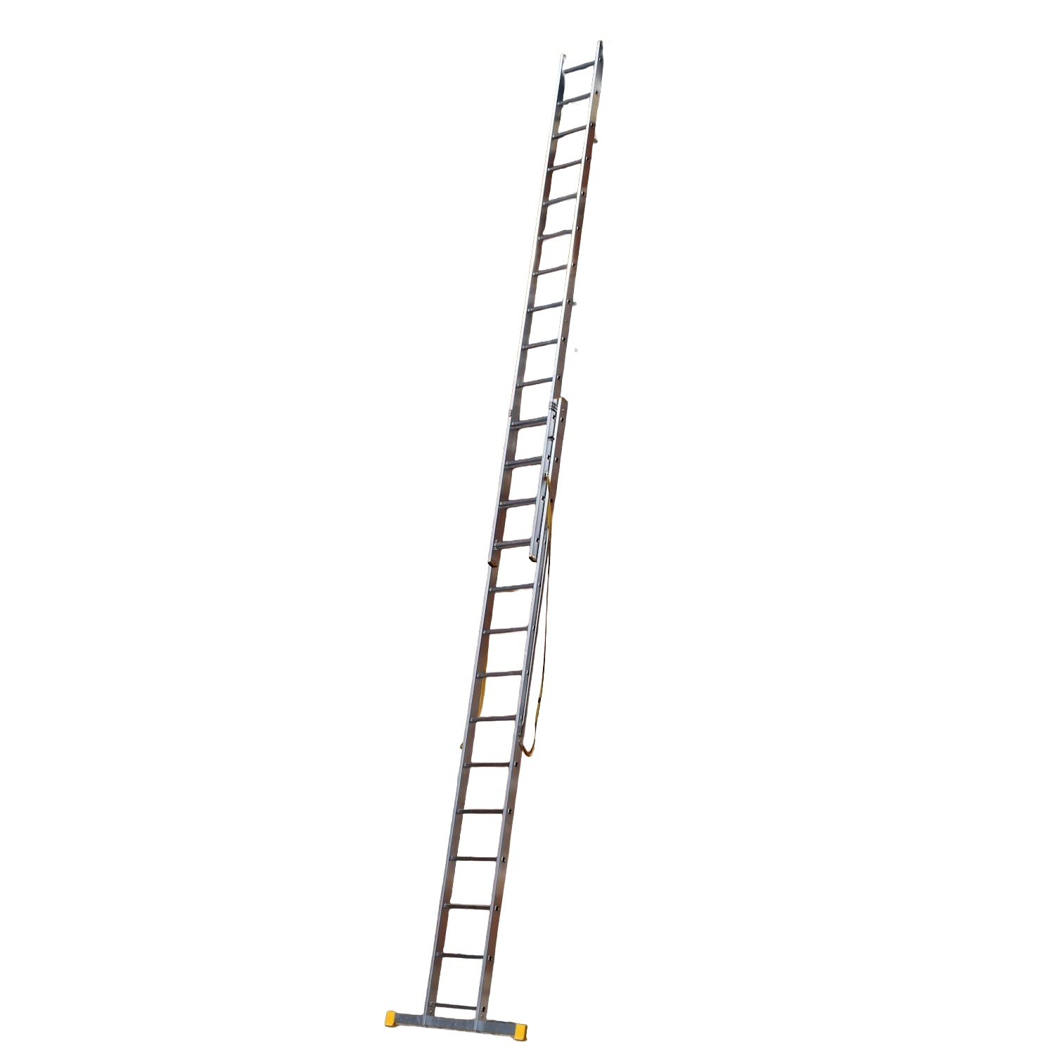 Bps Access Solutions Silver Trade Master Pro® 2 Section Extension Ladder | Auto Locking Clips | Aluminium | Anti Slip Stabiliser Bar | 150Kg Weight Rating | En131 Pro Certified | Size: 6.82M - Image 2