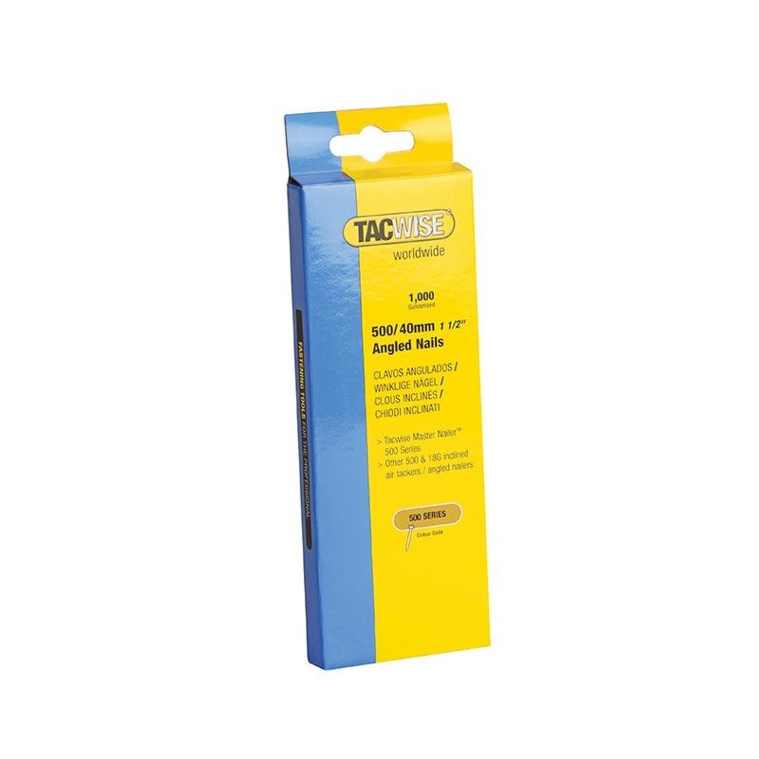 Tacwise 500 Series 18 Gauge Angled Nails
