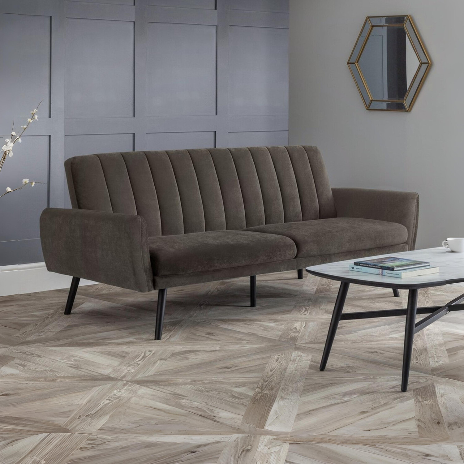 Julian Bowen Afina Sofabed - Grey - Image 2