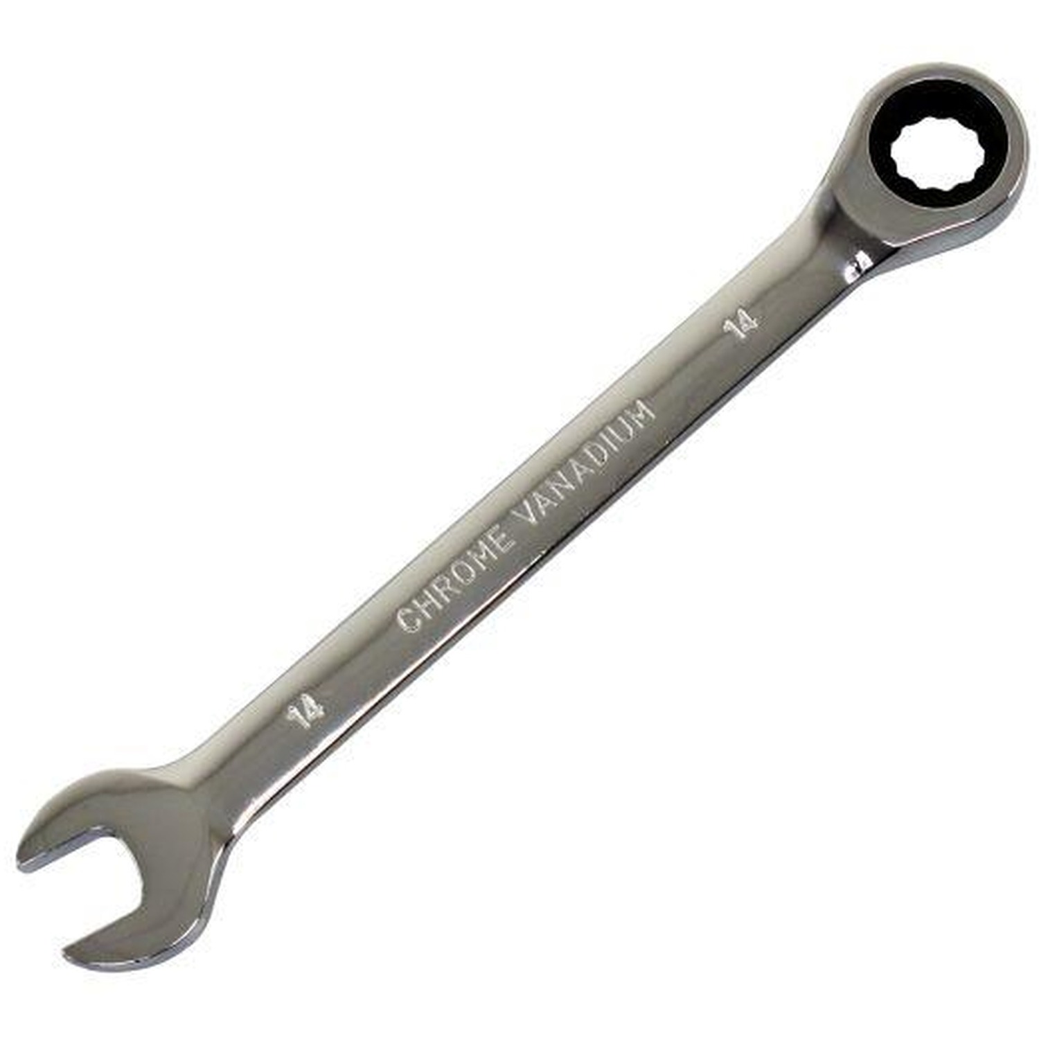 Us Pro Tools 14Mm Ratchet Spanner Wrench 72 Teeth Open & Ring End