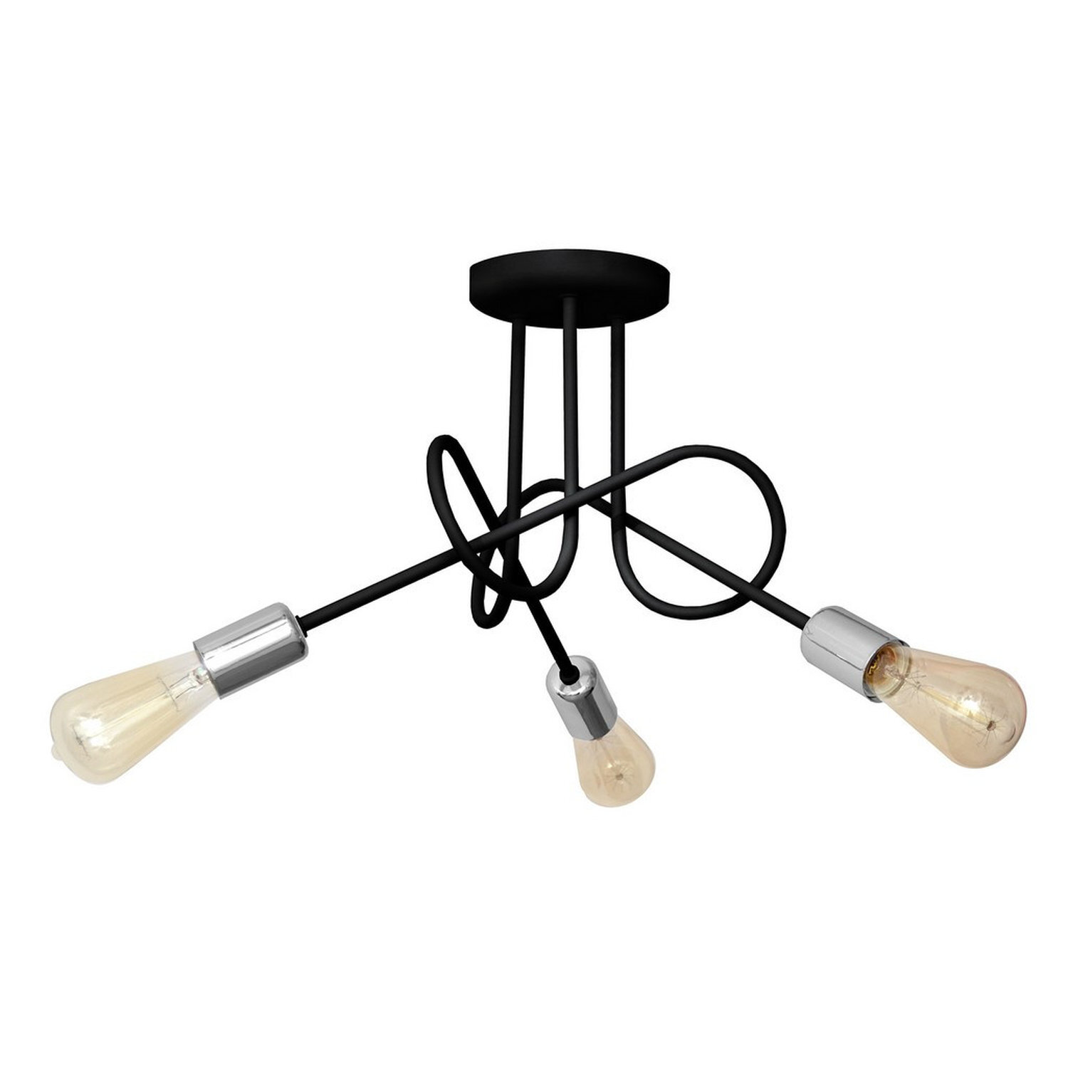 Helam Lighting Oxford Ceiling Light Black