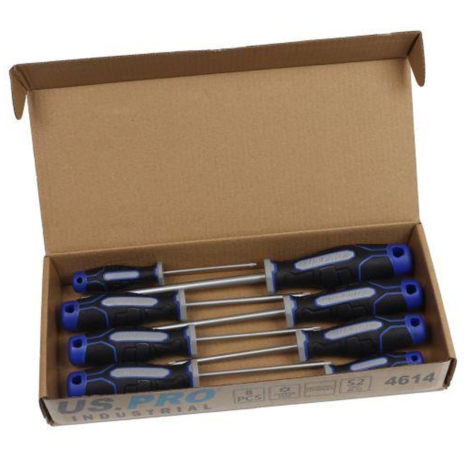 B&Q - Industrial Tools 8Pc Tamper Star Torx Screwdriver Set T8T40 4614 - Image 3
