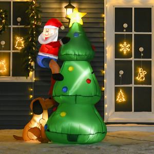 HOMCOM 1.8m Inflatable Christmas Tree