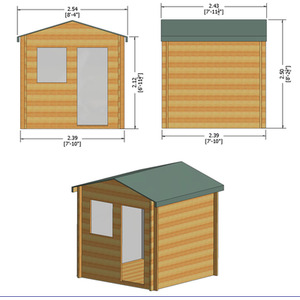 Avesbury Log Cabin 8 x 8