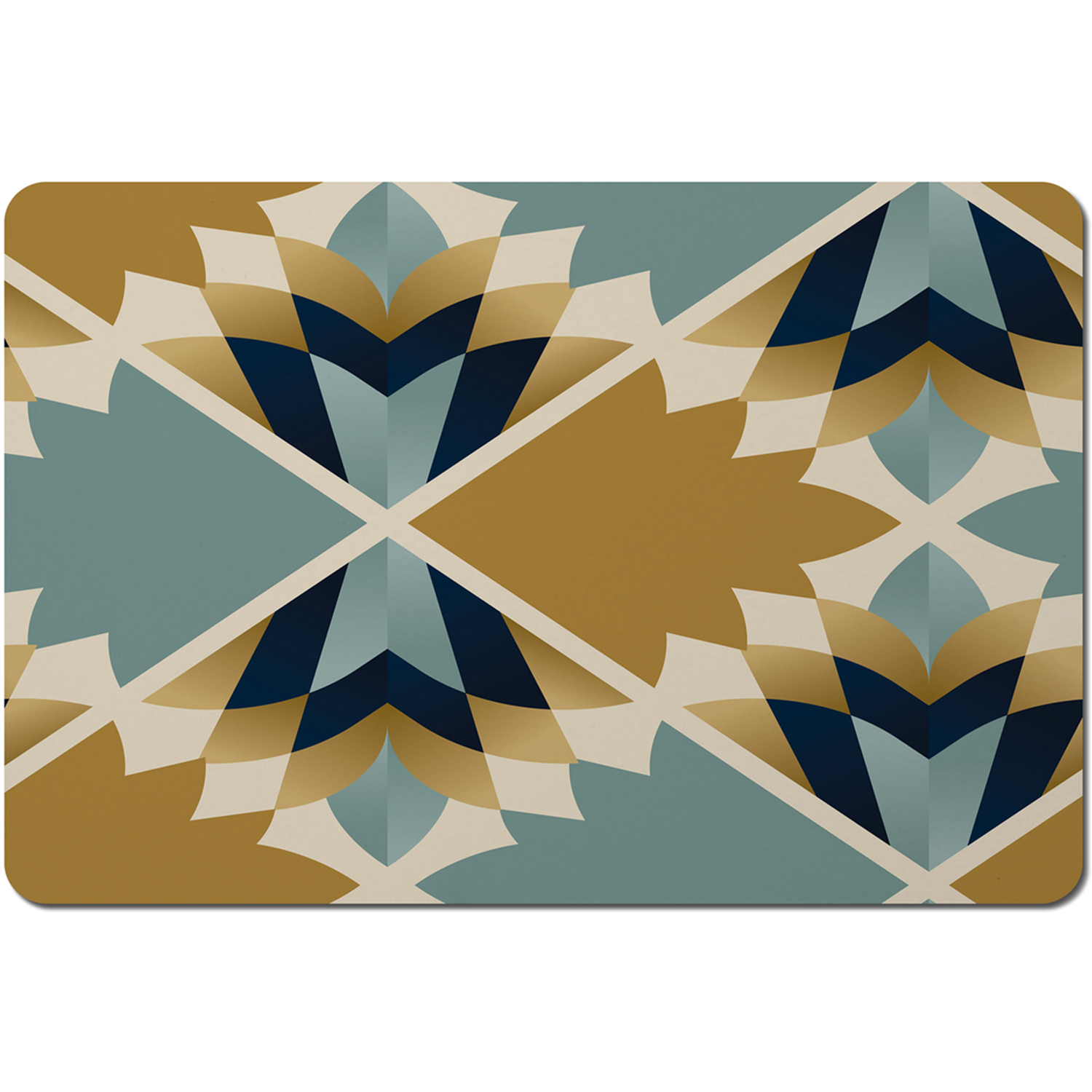 Cleopatra Fan Ethnic Pattern Placemat - Brown