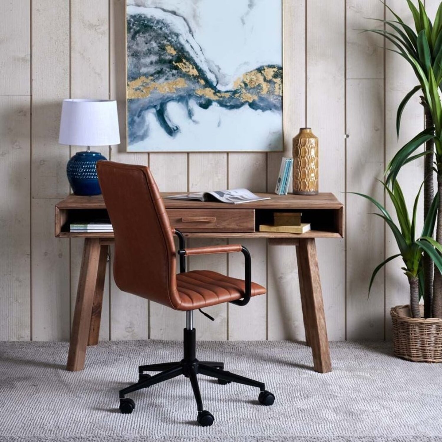 Woods Furniture - Trend Desk Chair - Vintage Brandy thumbnail