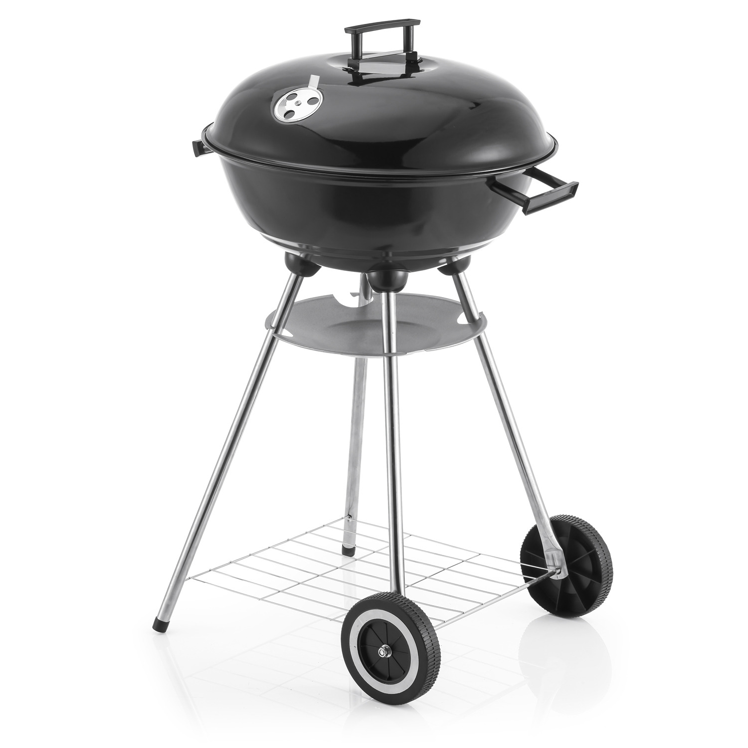 18 Kettle Charcoal Bbq Grill - Black