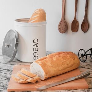 Round Metal Kitchen Bread Bin