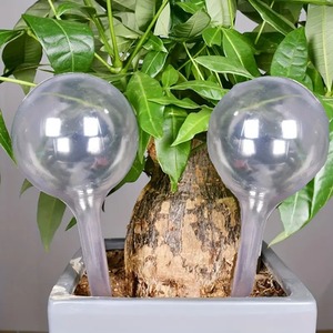 2 Large Self Watering Plant Globes Indoor Outdoor Watering Stake 0.5L