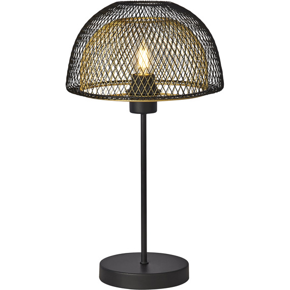 Rojo Matt Black and Gold Table Lamp