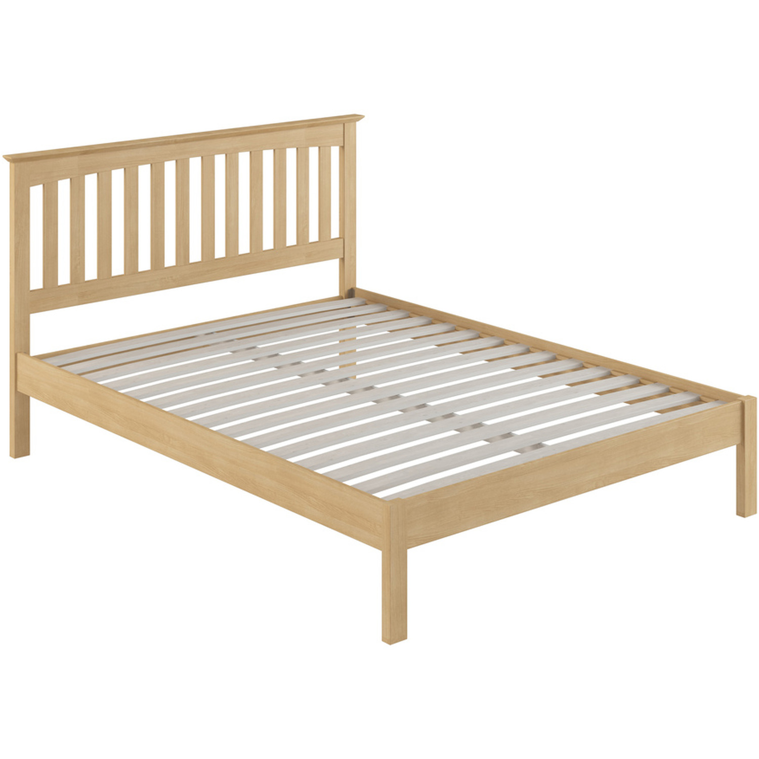 Dunkeld Solid Oak Wooden Bed Frame - Oak Double