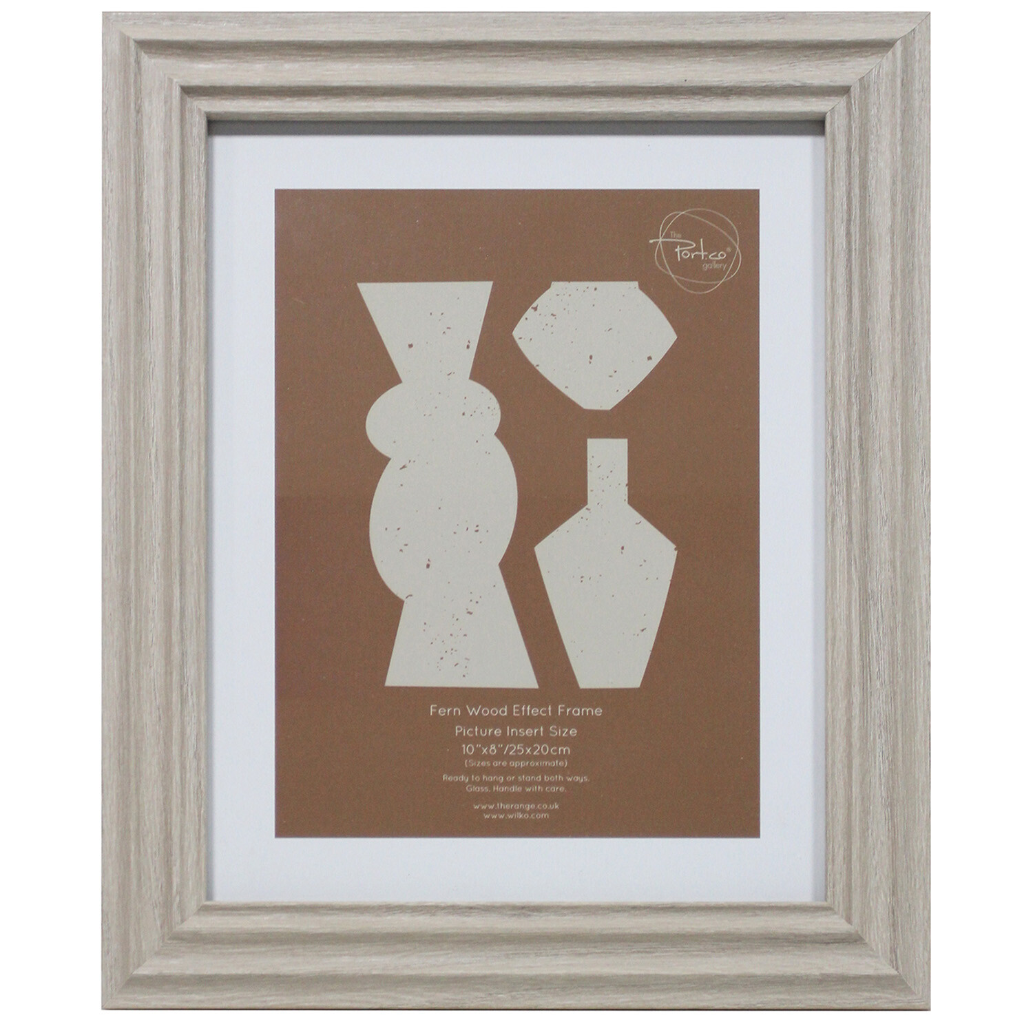 Fern Wood Effect Frame - Natural / 10x8in