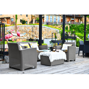 SANTANA 4 Piece PE Rattan Set