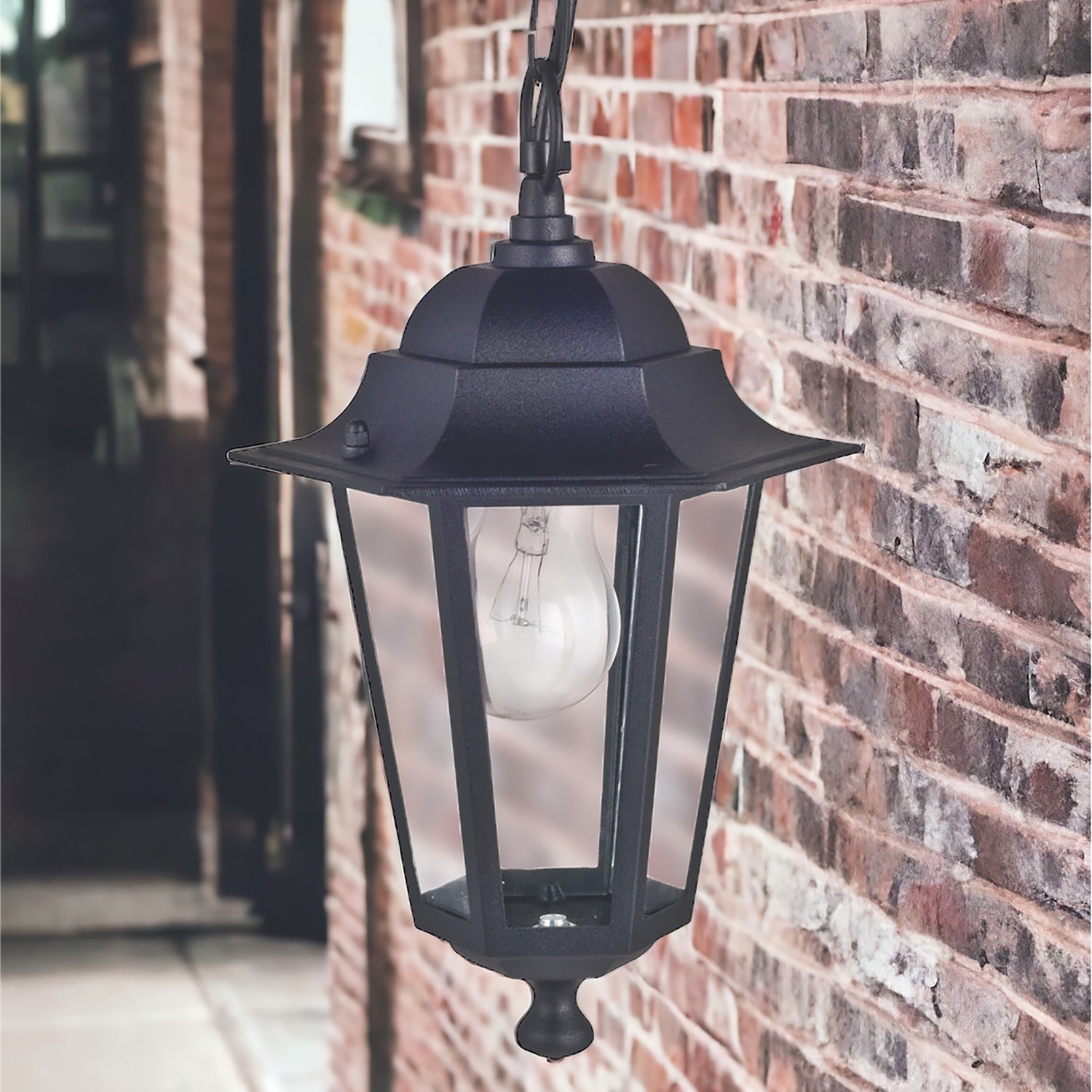Image of Traditional Garden Hanging Chain Lantern Light&hellip;