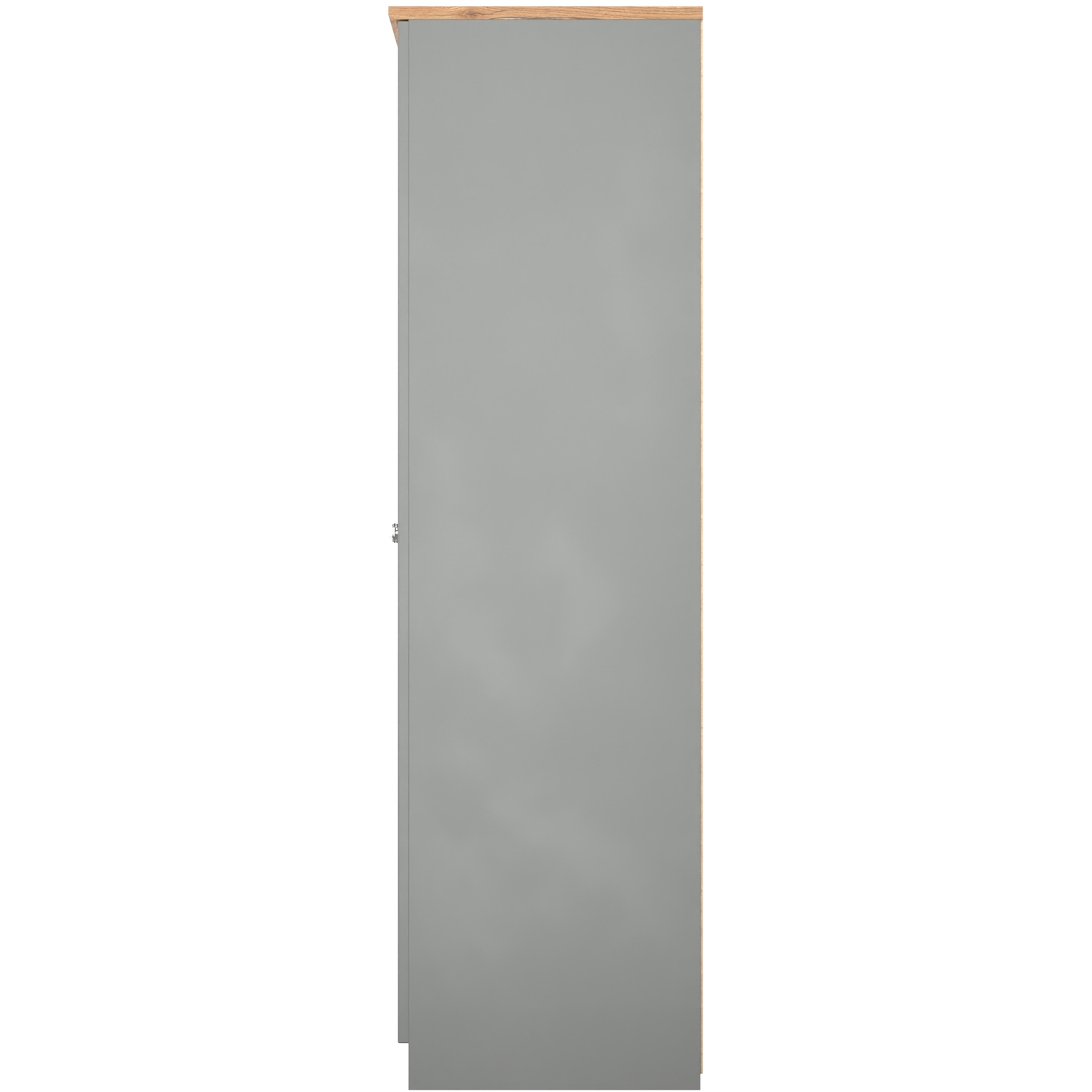 Victoria Fully Assembled Plain Wardrobe - Dusk Grey Riviera Oak