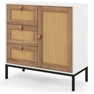 Rattan Buffet Sideboard Storage Cabinet