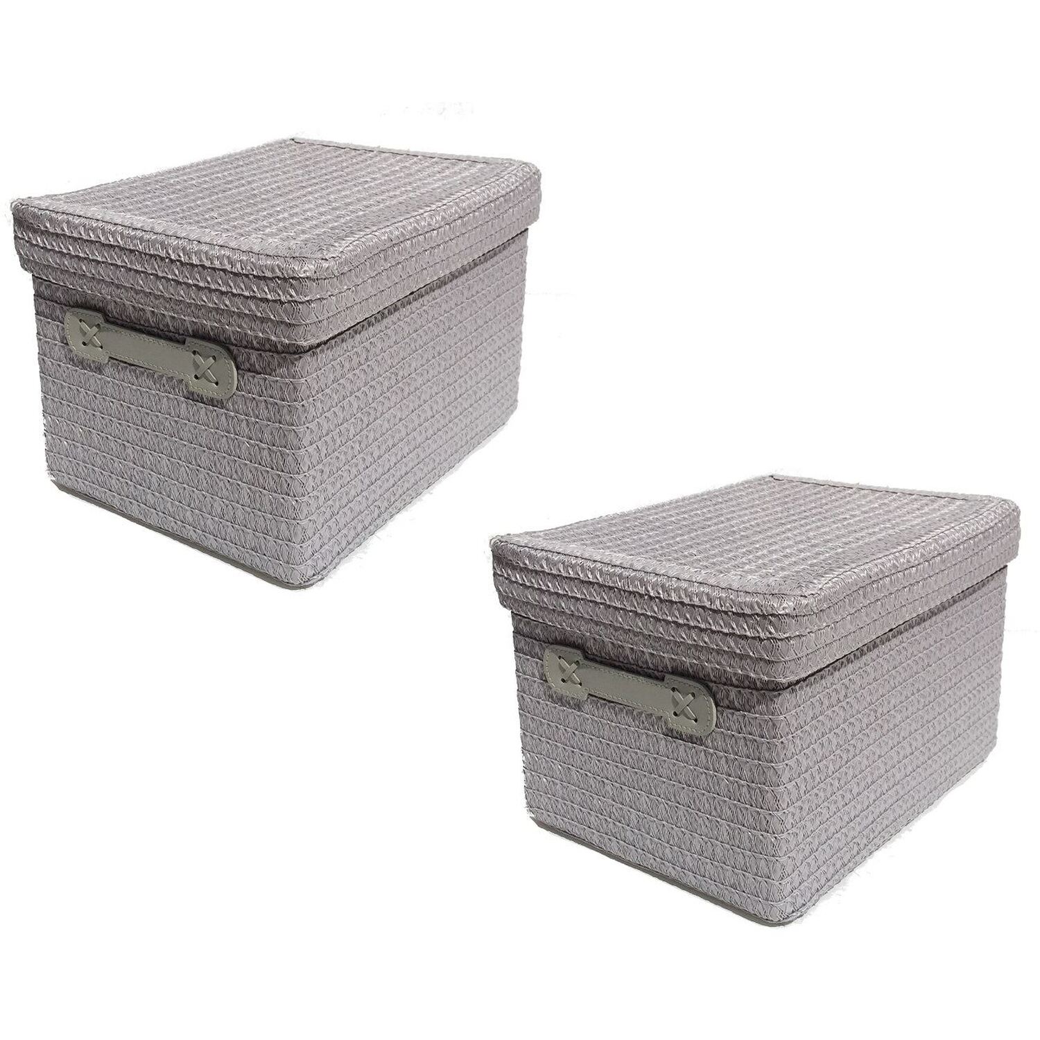 Image of Storage Baskets with Handle And Lid&hellip;