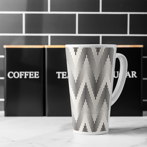 Geometric Zig Zag Latte Mug