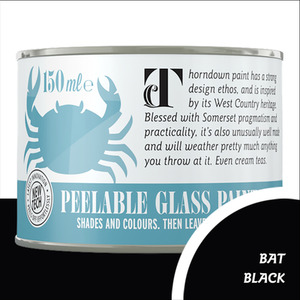 Thorndown Bat Black Peelable Glass Paint