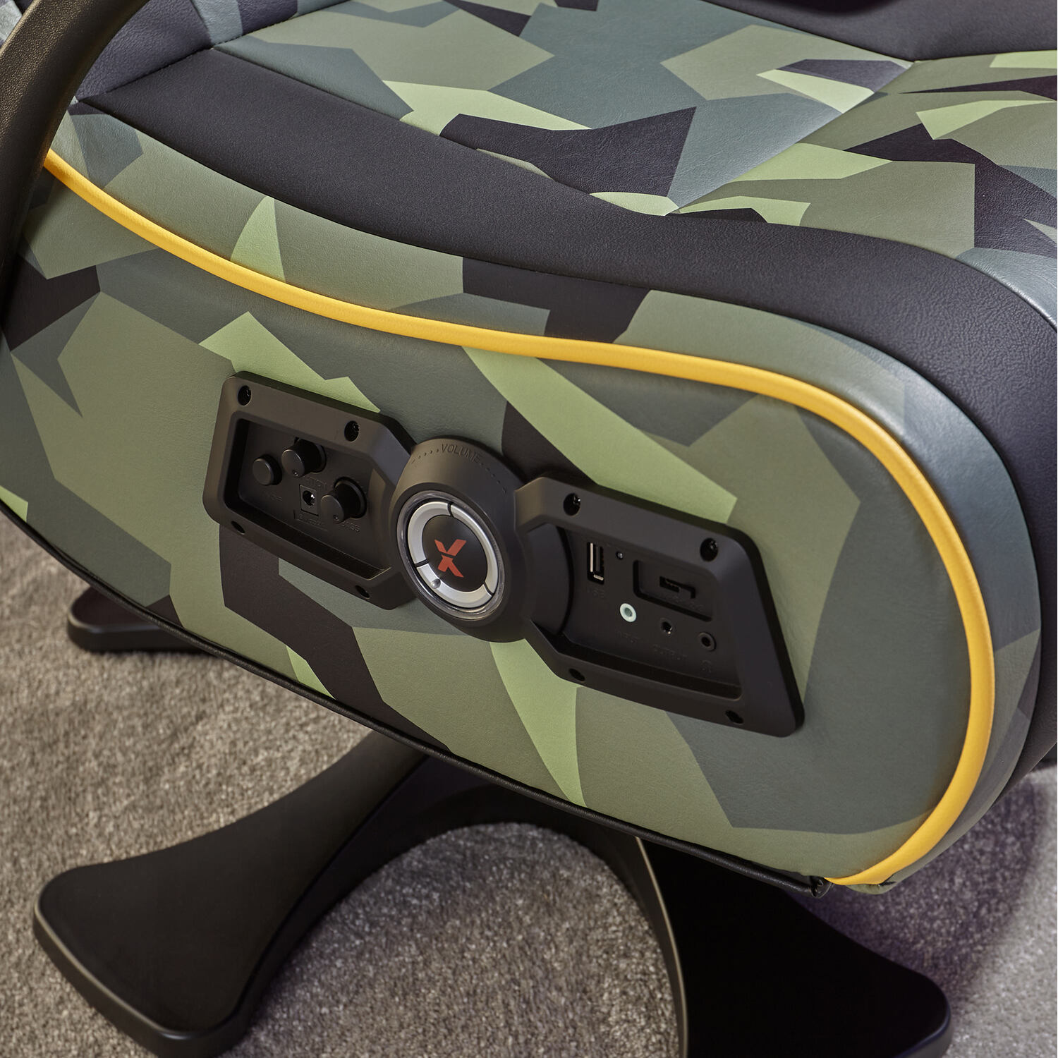 X Rocker Covert Ops 2.1 Bluetooth Pedestal Gaming Chair