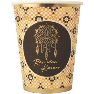 Ramadan Kareem Party Cups Black