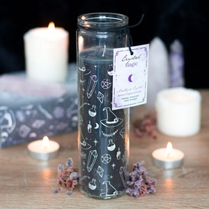 Crystal Witch Jar Tube Candle
