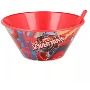 Spiderman Sippy Bowl With Straw 500ML_2029232