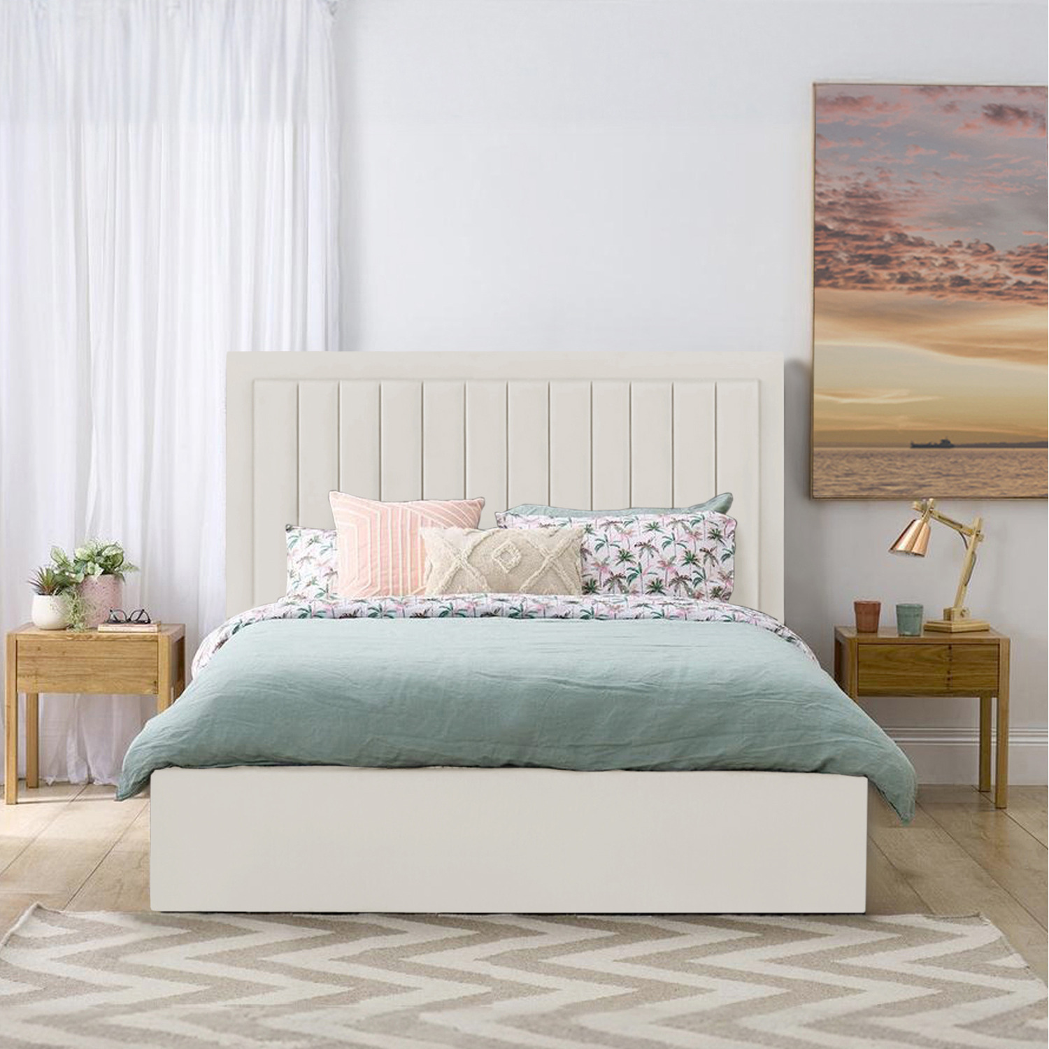 Roma Storage Bed - Orange Single