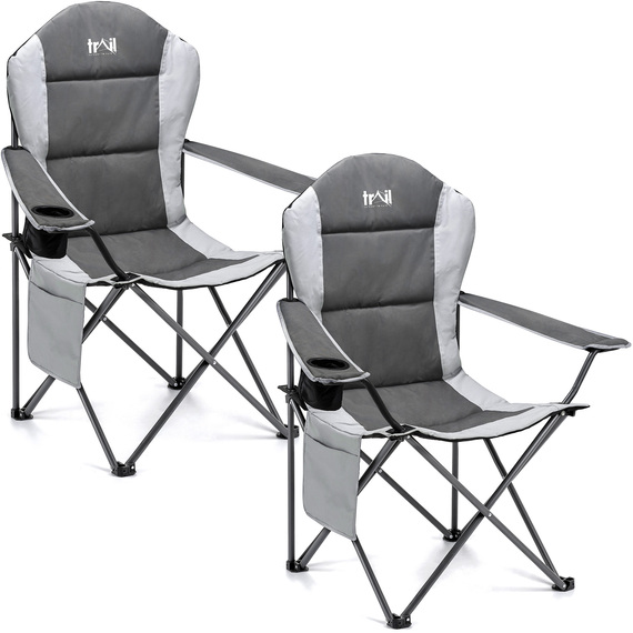 Falcon High Back Padded Camping Chair Set of 2