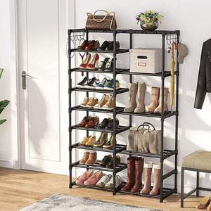 9 Tier Open Style Metal Shoe Rack