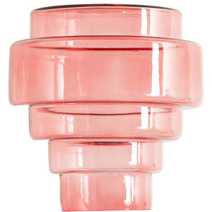 Lane 5 Tier Layered Glass Easy Fit Ceiling Light Shade and LED Bulb