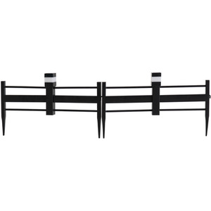 Pack of 5 Sunjoy Cromwell Iron Solar Fence Panels