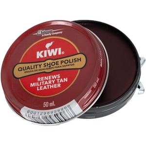 Military Tan Shoe Polish for Classic Leather Shoe Shine Protection 50ml shot 8295617