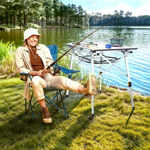Camping table 120 x 70 cm foldable incl. carrying bag
