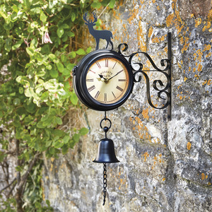 Wall Mounted Metal Stag Clock