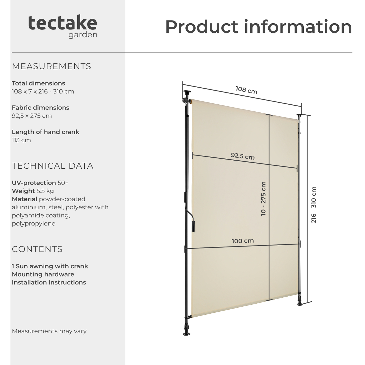 Image of Clamp Awning Taija with Hand Crank&hellip;