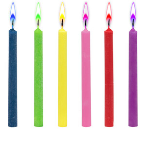 Coloured Flame Candles