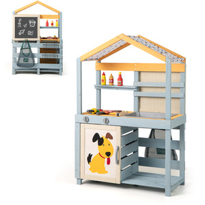 2 in 1 Outdoor Play Kitchen and Grocery Store