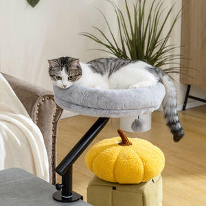 PawHut Cat Desk Bed 360 Rotatable Adjustable Machine Washable