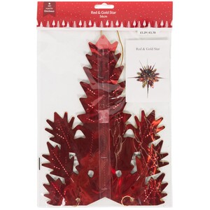 Red and Gold Star Decoration