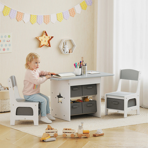 AIYAPLAY Kids Table and Chair Set with Sic
