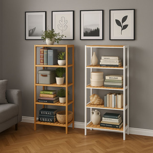 Neo 5 Tier Bamboo Storage Shelf Shelves Rack