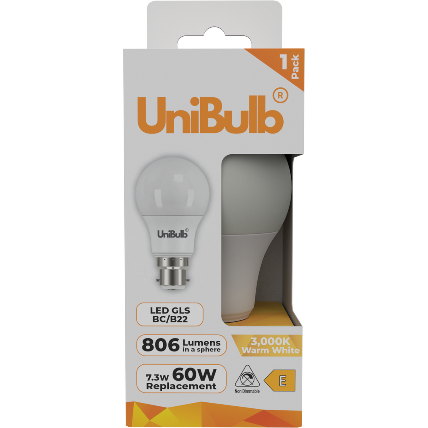 Image of UniBulb LED GLS B22 (BC) 806lm&hellip;