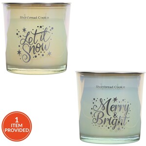 Assorted Iridescent Slogan Candle