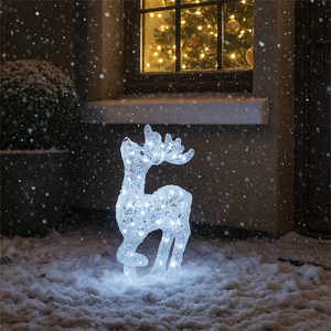 54x53x13cm Head up Silver Deer 80w LED 5M Lead