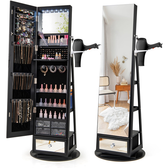 Swivel Jewelry Cabinet