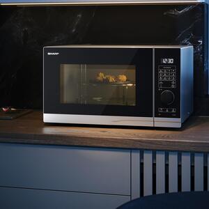 Sharp 25L 900w Grill Microwave Silver