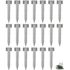 Galvanised Steel Railway Sleeper Brackets - 40cm - Pack of 20