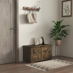 HOMCOM 100L Storage Chest with Safety Hinge
