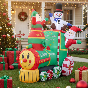 Lifeideas LED Train Christmas Inflatable